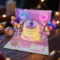 🎂🎉Birthday Cards With Fireworks & Pop Up Cake & Blow-able Music✨
