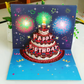 🎂🎉Birthday Cards With Fireworks & Pop Up Cake & Blow-able Music✨