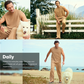 Mens 2 Piece Rib Knit Sweatsuit Summer Sleeveless Tank Top Baggy Wide Leg Pants Set