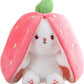 🍓Valentine's Day 50% off🍓Strawberry Bunny Transformed into Little Rabbit🎀 Fruit Doll Plush Toy🐰