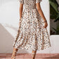 🌈2026 Summer Hot Sale 50% OFF!✨Square Neck Floral Midi Dress – Smocked Bodice, Flowy Tiered Skirt, Romantic 🌸1
