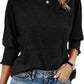 ☀️Summer Hot Sale 50% OFF🌼Blouses for Women Dressy Casual 3/4 Length Sleeve Womens Tops with Smocked Cuffs