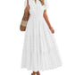 ⏰💜2026 Summer Hot Sale 50% OFF🎉Women's Lightweight Short Sleeve V Neck Elastic Waist Dress