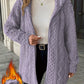 Women’s Fuzzy Sherpa Hooded Cardigan, Soft Plush Fleece Open Front Coat, Long Sleeve Mid-Length Relaxed Fit Jacket, Cozy Fall Winter Outerwear, Warm Teddy Jacket for Women❄️