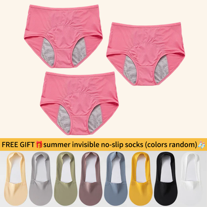 🔥Last Day-Buy 1 Get 3 Packs!!🔥2026 Best-Selling🏆LunaBloom™ High-Waist Leak-Proof Panties ✨Butter-soft, ultra-stretchy & discreetly protective 🍃