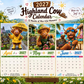 ⏳LAST DAY SALE ONLY ￡7.99!!🔥2027 Funny Highland Cow Wall Calendar | A4 Hanging Calendar | Designed by Isabel Kline