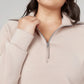 🔥Limited Time Sale-50% OFF💝Women's Oversized Half Zip Wide Leg 2 Piece Outfits Lounge Set