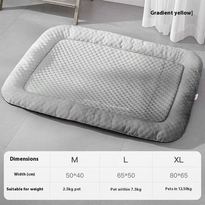 💖LAST DAY SALE ONLY￡9.99!!❄Pet Cooling Mat for Dogs & Cats 🐾 Naturally Cool Ice-Silk Pad • Breathable, Washable & Soft 🌿  For Floors, Sofas & Car Travel • Multiple Sizes • Gradient Colours ☀️🐶🐱1