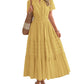 ⏰💜2026 Summer Hot Sale 50% OFF🎉Women's Lightweight Short Sleeve V Neck Elastic Waist Dress