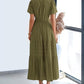 ⏰💜2026 Summer Hot Sale 50% OFF🎉Women's Lightweight Short Sleeve V Neck Elastic Waist Dress