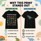 Kids Dinosaur Alphabet Graphic T-Shirt