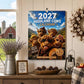 ⏳LAST DAY SALE ONLY ￡7.99!!🔥2027 Funny Highland Cow Wall Calendar | A4 Hanging Calendar | Designed by Isabel Kline