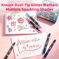 🎨Glitter Effect Brush Markers🥇✨: Create Sparkling Art Smoothly 🥳(🌈24-96 Colors | Smooth No Clog | No Bleed Through📝)