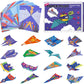 🎁Gift Idea ⏳Surprise price: ￡9.99!!🔥Creative DIY Paper Airplane Set For Kids🎄🛩️