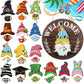🎁50% OFF🍁Christmas Best Decorations🎄Interchangeable Wooden Gnome Welcome Sign