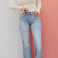 💥Hot Sales - 50% OFF🥰👖Vintage Wash Plus-Size Jeans — Stretchy & Straight Leg Fit✨
