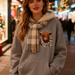 ⏳LAST DAY SALE ONLY￡19.99!🔥✨🎁Cute Highland Cow Cozy Fleece-Lined Hooded Sweatshirt🦬
