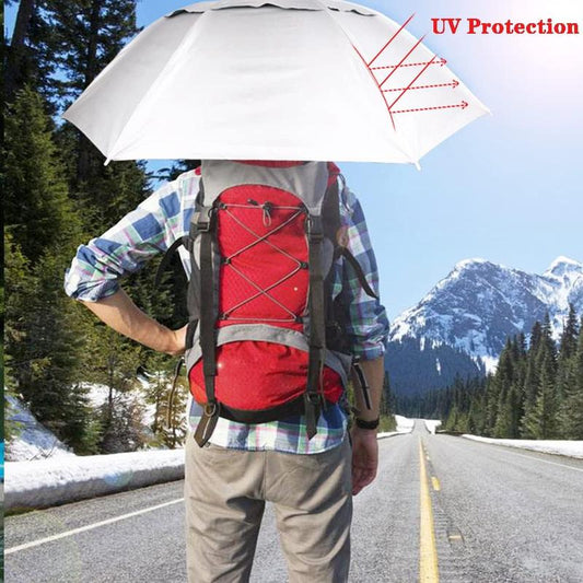 🔥Summer Hot Sale 50% OFF🔥Head Umbrella Hat-Compact Folding Hands Free Hat Umbrella
