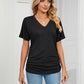 💕Hot Promotion- UP TO 50% OFF🌷V-Neck Solid Color Loose Ladies Tops