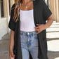 🥇Hot Sale 50% OFF🌺Women's Short Sleeve Pleated Lightweight Open Front Cardigan