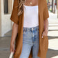 🥇Hot Sale 50% OFF🌺Women's Short Sleeve Pleated Lightweight Open Front Cardigan