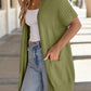 🥇Hot Sale 50% OFF🌺Women's Short Sleeve Pleated Lightweight Open Front Cardigan