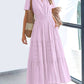 ⏰💜2026 Summer Hot Sale 50% OFF🎉Women's Lightweight Short Sleeve V Neck Elastic Waist Dress