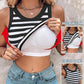 💖LAST DAY SPECIAL PRICE: ￡8.99!!💖Ribbed Stretchy Tank Top with Shelf Bra