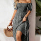 🌈2026 Summer Hot Sale 50% OFF!✨Square Neck Floral Midi Dress – Smocked Bodice, Flowy Tiered Skirt, Romantic 🌸1