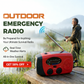Multifunctional Portable Solar Emergency Radio – Power Bank, Hand Crank & Weather Alert for Outdoor & Crisis Preparedness1