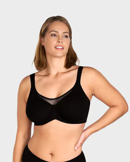 🌸⏳Last Day Special Price £9.99💐Women's Elegant Sheer Full Coverage Plus Size Bra