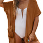 🥇Hot Sale 50% OFF🌺Women's Short Sleeve Pleated Lightweight Open Front Cardigan
