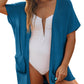 🥇Hot Sale 50% OFF🌺Women's Short Sleeve Pleated Lightweight Open Front Cardigan