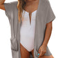 🥇Hot Sale 50% OFF🌺Women's Short Sleeve Pleated Lightweight Open Front Cardigan