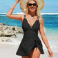 🏖️Summer Hot Sale - ONLY ￡14.98!!⚡50K+ SOLD!🌞🌊Deep V Knot Detail Skirted Swimsuit