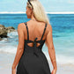 🏖️Summer Hot Sale - ONLY ￡14.98!!⚡50K+ SOLD!🌞🌊Deep V Knot Detail Skirted Swimsuit