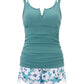 💃Summer Cool Deal-50% OFF🌊🎨Tummy Control Two-Piece Tankini Set