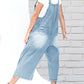 💃Limited time sale 50% OFF💓👖Women's Cute Casual Button Jumpsuit Ripped Denim Overalls