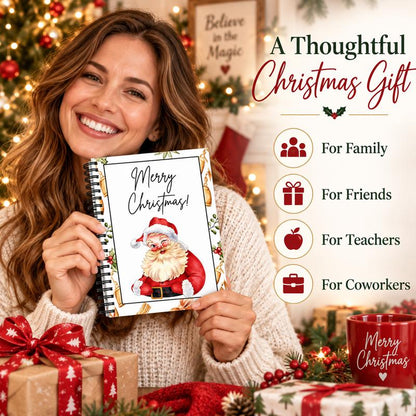 🔥🎁70% OFF!!!-Ready for Christmas!🎅Christmas Gift Card Booklet -👍DIY Spiral-Bound Christmas Gift Card Holder Book2
