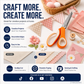 🥳2026 TOP PICK🥳 Pinking Shears Scissors – Stainless Steel, Ergonomic Cushioned Handles – Perfect for Sewing, Quilting & Scrapbooking! 🧵💨1
