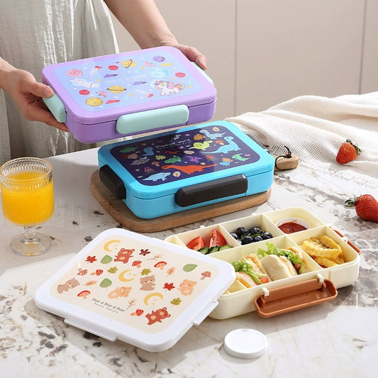 🎁2025 Limited Time Sale - 50% OFF🥪🍪Portable Bento Lunch Box for Kids
