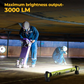 📢📢40% OFF !! ⏰3000LM LED Work Light – Magnetic + hook, 5200mAh battery, 360° rotation. Type‑C fast charge. Bright as day anywhere! 🔋✨