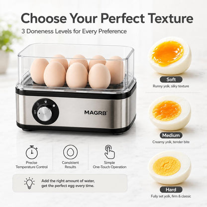 🥚 LIMITED-TIME 50% OFF! 🍳 Multifunctional Egg Steamer with Clear Lid – Boil, Poach or Omelet✨