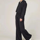 🔥Limited Time Sale-50% OFF💝Women's Oversized Half Zip Wide Leg 2 Piece Outfits Lounge Set