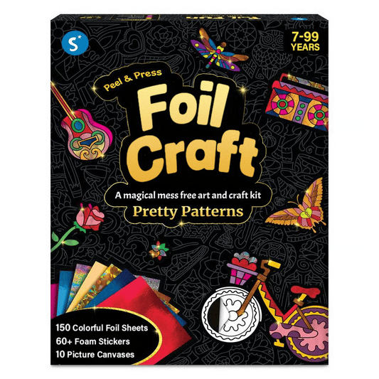 🔥LAST DAY 49% OFF - Foil Craft - No-Mess Art Kit🤲 Non-Toxic & Kid-Safe!💓