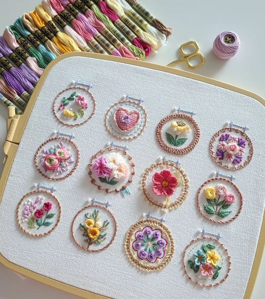 🔥HOT SALE 49% OFF🔥Small Flower Frame Embroidery Kit