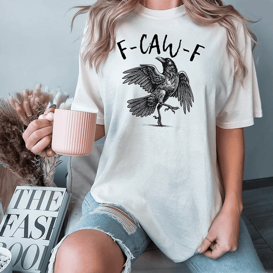 🔥Surprise Price: Only £9.99!!🔥Humorous Crow Graphic T-Shirt – Say It With a Caw!🖤🐦‍⬛