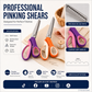 🥳2026 TOP PICK🥳 Pinking Shears Scissors – Stainless Steel, Ergonomic Cushioned Handles – Perfect for Sewing, Quilting & Scrapbooking! 🧵💨1
