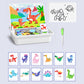 🎁Halloween promotion 50% OFF💓🎨Magnetic puzzle box for children with game and drawing board