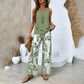 🌺Mother's Day Hot Sale 50% OFF🌺Women’s Trendy Print 2 Piece Outfits Sleeveless Top & Pants✨